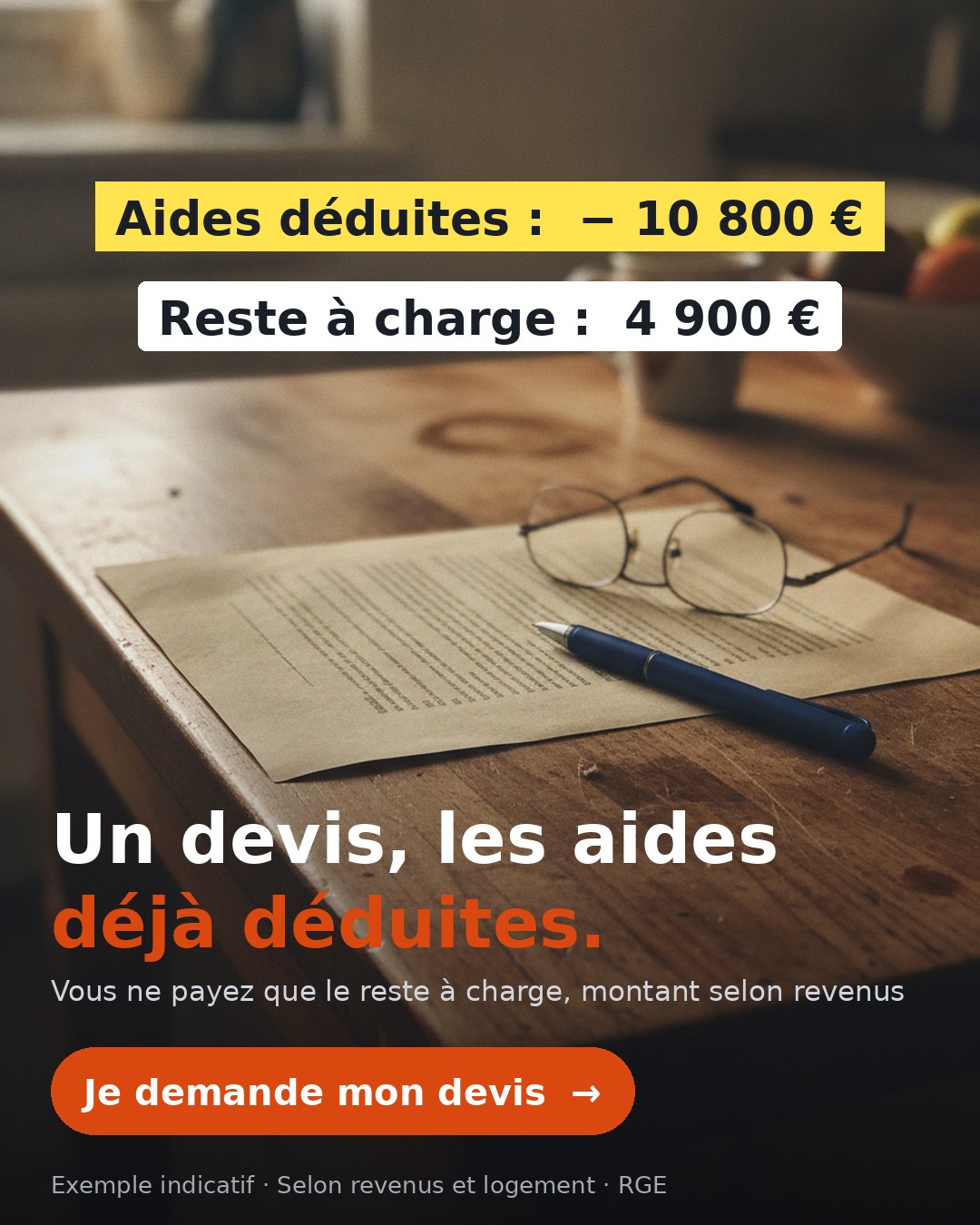 Statique devis surligné